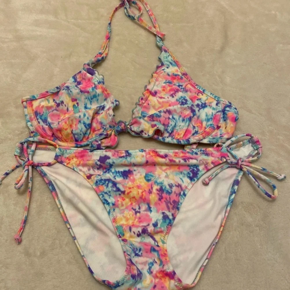 Victoria's Secret Pastel Watercolor Tie-Dye Bikini
